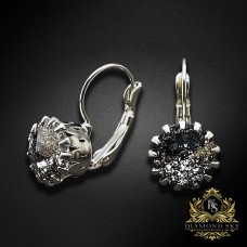 Auskari „Vintage VI (Black Patina)“ ar Swarovski® kristāliem