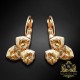 Auskari „Bermudu Trijstūris III (Golden Shadow)“ ar Swarovski® kristāliem