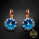 Auskari „Vintāžš III (Bermuda Blue)“ ar Swarovski™ kristāliem