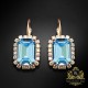 Auskari „Lourdes II (Aquamarine Blue)“ ar Swarovski® kristāliem