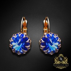 Auskari „Vintage III (Sapphire)“ ar Swarovski® kristāliem