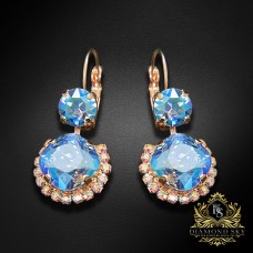 Auskari „Clarice VI (Light Sapphire Shimmer)“ ar Swarovski® kristāliem