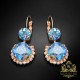 Auskari „Clarice VI (Light Sapphire Shimmer)“ ar Swarovski® kristāliem