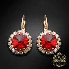 Auskari „Clarice IX (Scarlet)“ ar Swarovski® kristāliem