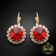 Auskari „Clarice IX (Scarlet)“ ar Swarovski® kristāliem