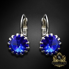 Auskari „Vintage VI (Majestic Blue)“ ar Swarovski® kristāliem