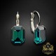 Auskari „Lourdes (Emerald)“ ar Swarovski® kristāliem