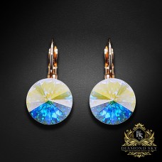 Auskari „Clarice II (Aurora Borealis)“ ar Swarovski® kristāliem