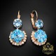 Auskari „Clarice VI (Aquamarine Blue)“ ar Swarovski® kristāliem