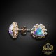 Auskari „Bermudu Trīsstūris IV (Aurora Borealis)“ ar Swarovski™ kristāliem