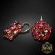Auskari „Greznība (Ruby)“ ar Swarovski™ kristāliem