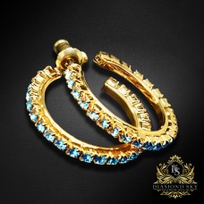 Auskari „Mīlestības Dāvana (Aquamarine Blue)“ ar Swarovski™ kristāliem