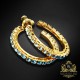 Auskari „Mīlestības Dāvana (Aquamarine Blue)“ ar Swarovski™ kristāliem