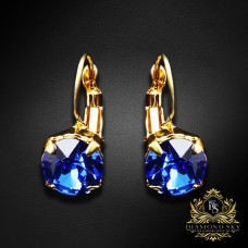 Auskari „Krāšņums (Sapphire)“ ar Swarovski® kristāliem