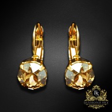 Auskari „Krāšņums (Golden Shadow)“ ar Swarovski® kristāliem
