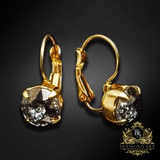 Auskari „Krāšņums (Black Patina)“ ar Swarovski® kristāliem