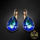 Auskari „Kristāla Lāse II (Bermuda Blue)“ ar Swarovski™ kristāliem
