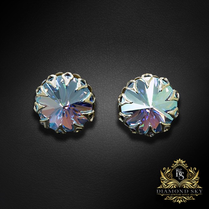 Auskari „Vintage (Light Sapphire Shimmer)“ ar Swarovski® kristāliem