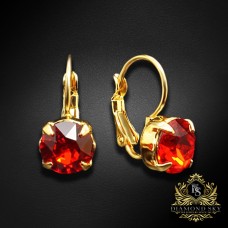 Auskari „Krāšņums (Light Siam)“ ar Swarovski® kristāliem