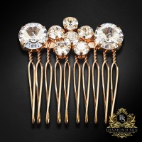 Matu sprādze „Kristāla Zieds“ ar Swarovski™ kristāliem