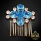 Matu sprādze „Kristāla Zieds II“ ar Swarovski™ kristāliem