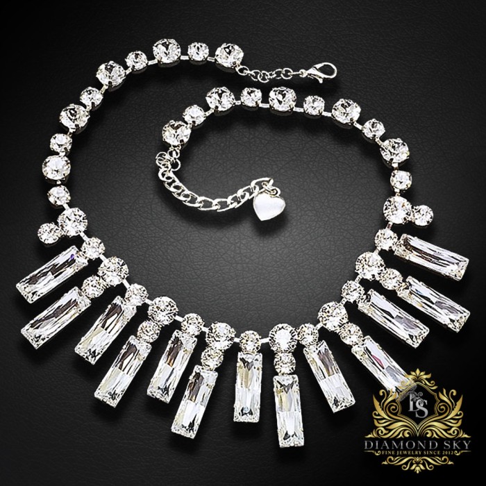 Kāzu kaklarota „Marija Antuanete“ ar Swarovski™ kristāliem