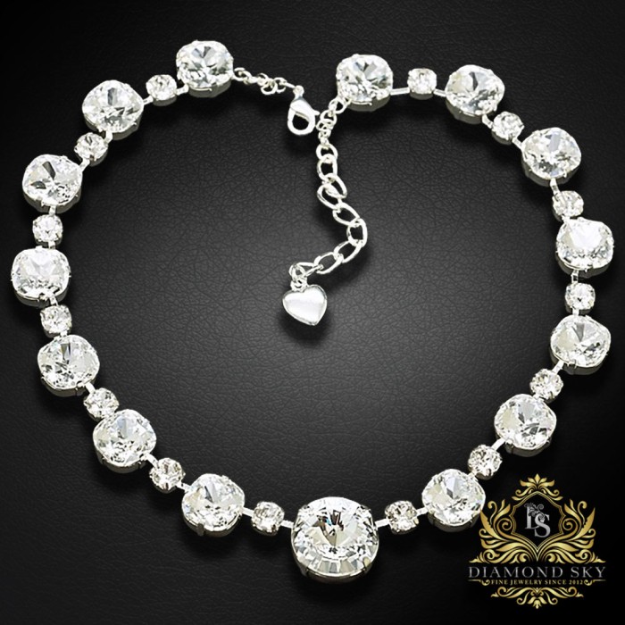 Kaklarota „Vortex“ ar Swarovski™ kristāliem