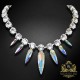 Kāzu kaklarota „Atlantis (Aurora Borealis)“ ar Swarovski™ kristāliem