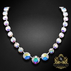 Kaklarota „Žilbinošais Mirdzums II“ ar Swarovski™ kristāliem