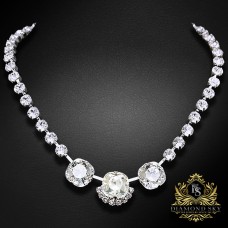 Kāzu kaklarota „Žilbinošais Mirdzums“ ar Swarovski™ kristāliem