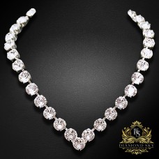 Kāzu kaklarota „Kristāla Pavediens“ ar Swarovski™ kristāliem