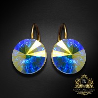Auskari „Clarice II (Aurora Borealis)“ ar Swarovski® kristāliem