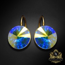 Auskari „Clarice II (Aurora Borealis)“ ar Swarovski® kristāliem