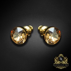 Auskari „Klasika (Golden Shadow)“ ar Swarovski® kristāliem