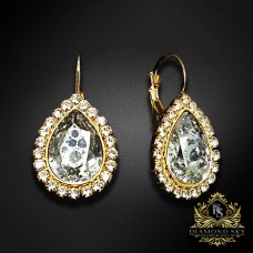 Auskari „Debesu Piliens (Silver Patina)“ ar Swarovski® kristāliem