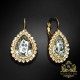 Auskari „Debesu Piliens (Silver Patina)“ ar Swarovski® kristāliem