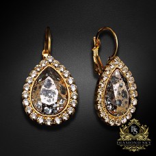 Auskari „Debesu Piliens (Rose Patina)“ ar Swarovski® kristāliem