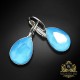 Auskari „Kristāla Lāse (Summer Blue)“ ar Swarovski kristāliem