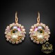 Auskari „Žilbinošais Mirdzums III (Luminous Green)“ ar Swarovski® kristāliem