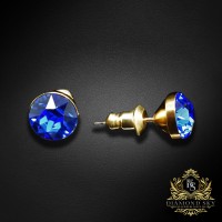 Earrings “Classic (Sapphire)” created with Crystals by Swarovski®