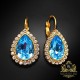 Auskari „Debesu Piliens (Aquamarine Blue)“ ar Swarovski® kristāliem