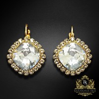 Auskari „Žilbinošais Mirdzums III“ ar Swarovski® kristāliem