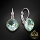 Auskari „Žilbinošais Mirdzums IV (Chrysolite)“ ar Swarovski® kristāliem
