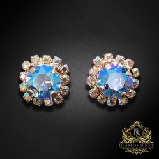 Auskari „Krāšņums III (Light Sapphire Shimmer)“ ar Swarovski® kristāliem