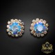 Auskari „Krāšņums III (Light Sapphire Shimmer)“ ar Swarovski® kristāliem