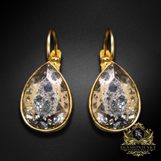 Auskari „Kristāla Piliens (Rose Patina)“ ar Swarovski® kristāliem