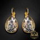 Auskari „Kristāla Piliens (Rose Patina)“ ar Swarovski® kristāliem