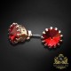 Auskari „Vintage VII (Scarlet)“ ar Swarovski® kristāliem