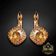 Auskari „Vintage IV (Golden Shadow)“ ar Swarovski® kristāliem