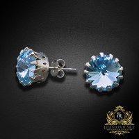 Auskari „Vintage VII (Aquamarine Blue)“ ar Swarovski® kristāliem